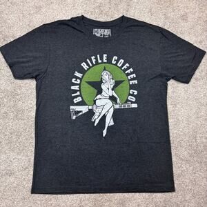 New-Black Rifle Coffee Co.  Dark Grey Pinup T-shirt size Large